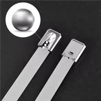 Bridas de acero inoxidable con bola de bloqueo